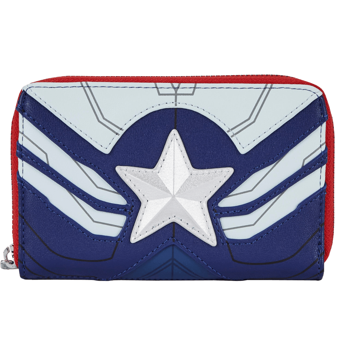 LOUMVWA0161 The Falcon and the Winter Soldier - Captain America Zip Purse - Loungefly - Titan Pop Culture