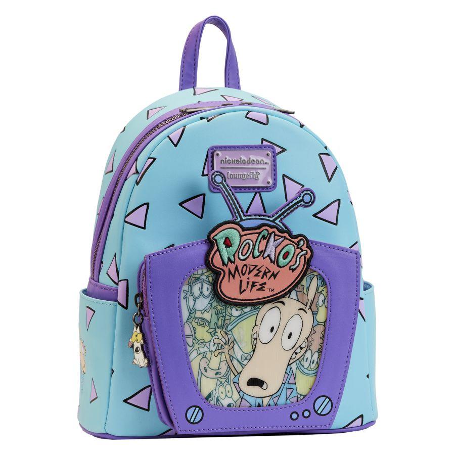 LOUNICBK0046 Rocko's Modern Life - Lenticular TV Mini Backpack - Loungefly - Titan Pop Culture