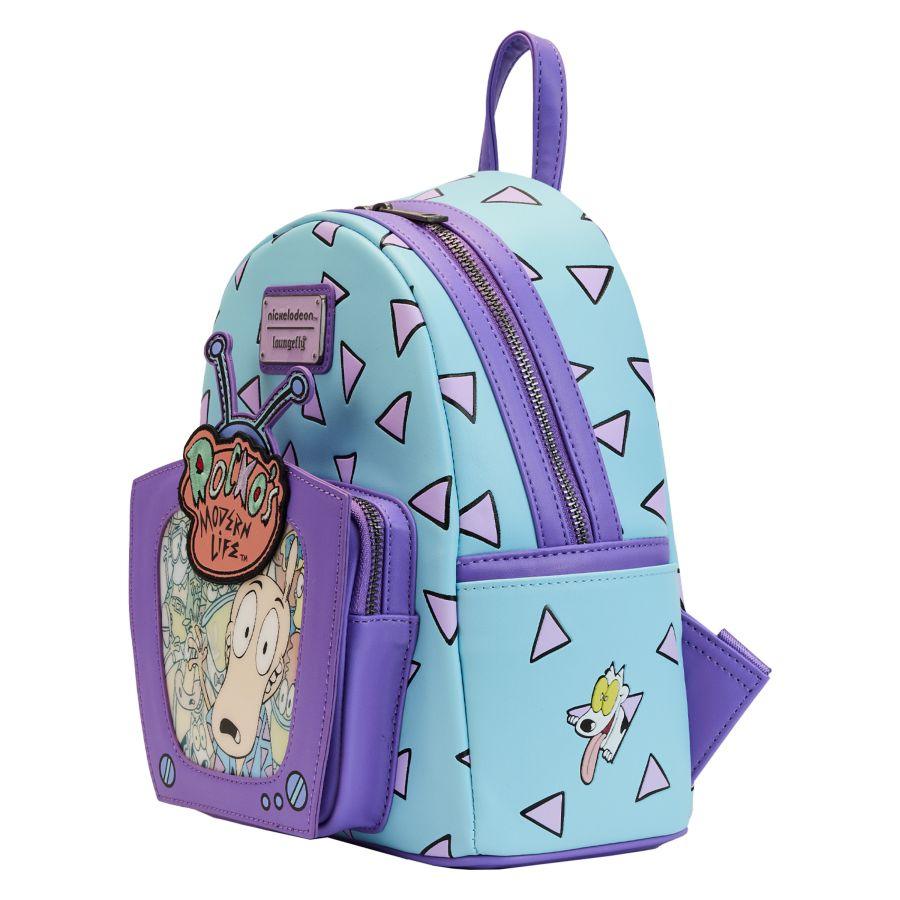 LOUNICBK0046 Rocko's Modern Life - Lenticular TV Mini Backpack - Loungefly - Titan Pop Culture