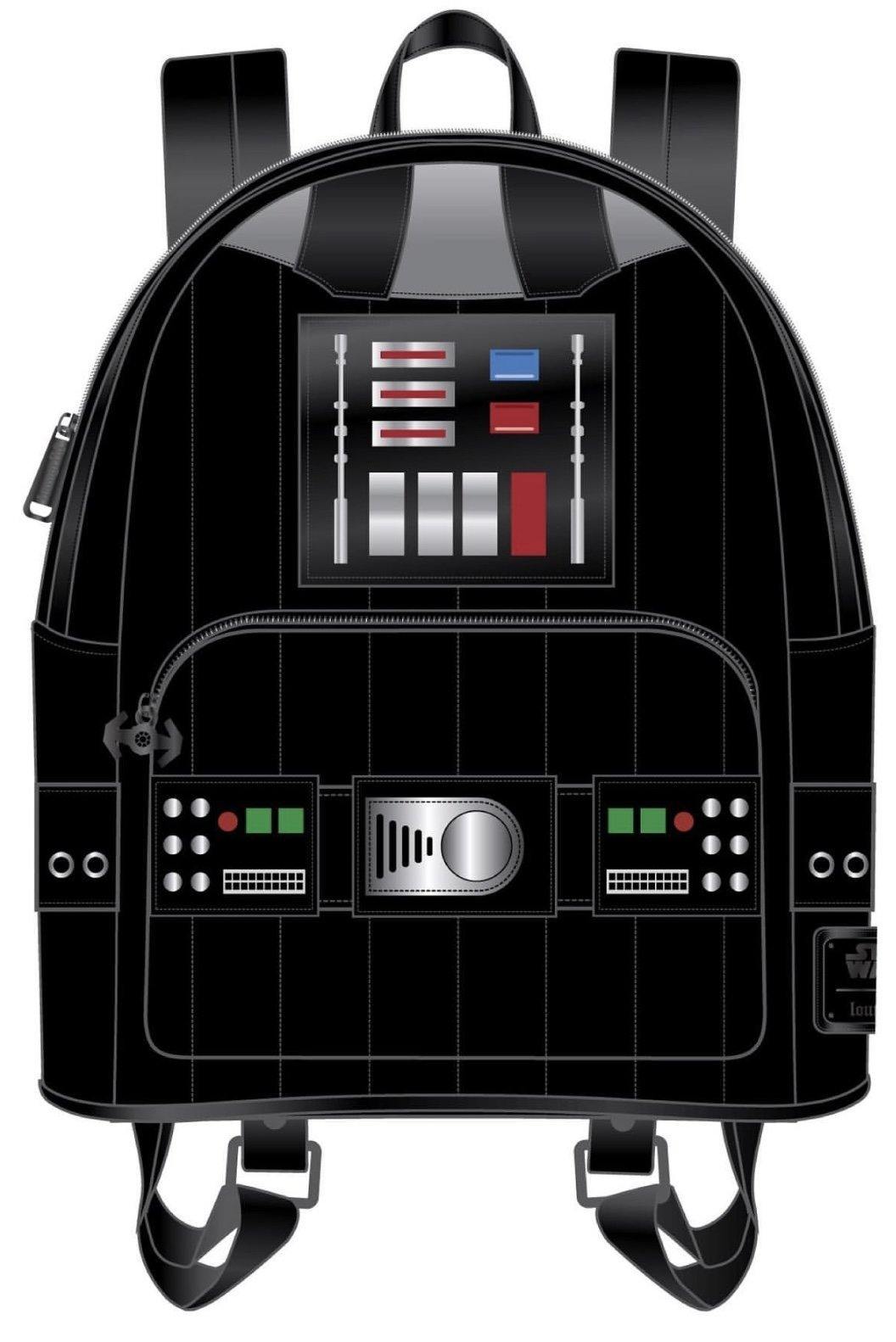 LOUSTBK0219 Star Wars - Darth Vader Costume Light Up Mini Backpack - Loungefly - Titan Pop Culture