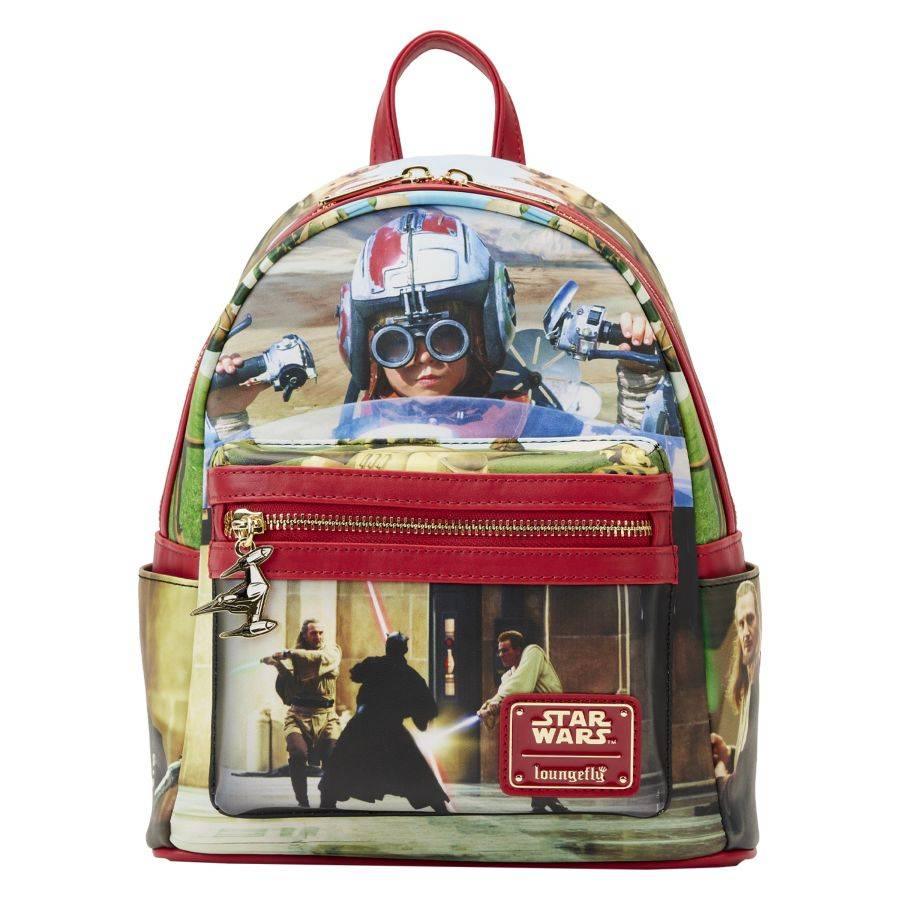 LOUSTBK0379 Star Wars: Episode One - The Phantom Menace - Scenes Mini Backpack - Loungefly - Titan Pop Culture