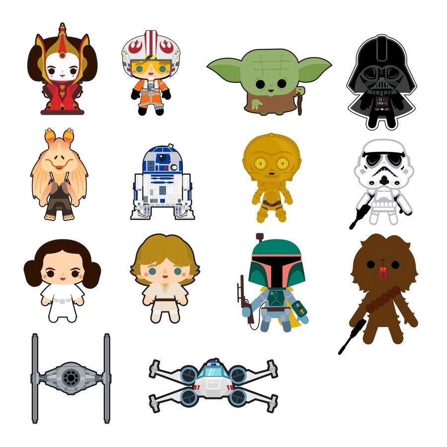 LOUSTDB0008 Star Wars - Chibi Patches Assortment (48 assorted pieces) - Loungefly - Titan Pop Culture