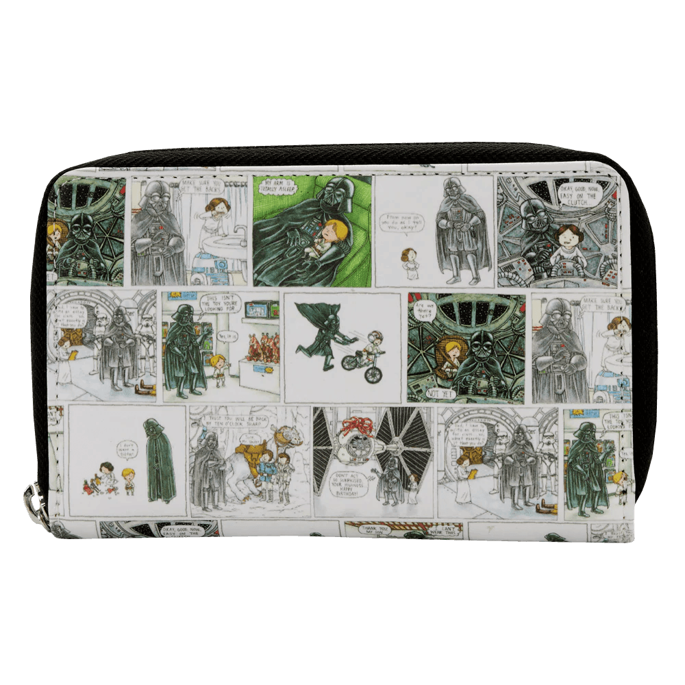 LOUSTWA0189 Star Wars - Darth Vader Comic Strip Zip Purse - Loungefly - Titan Pop Culture