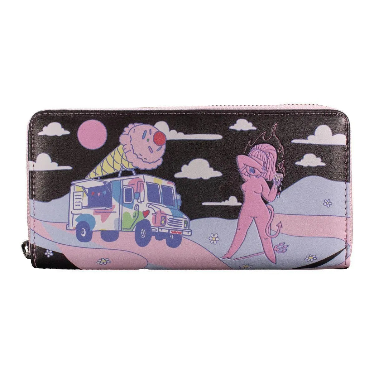 LOUVLWA0001 Valfre - Lucy Ice Cream Truck Zip Purse - Loungefly - Titan Pop Culture