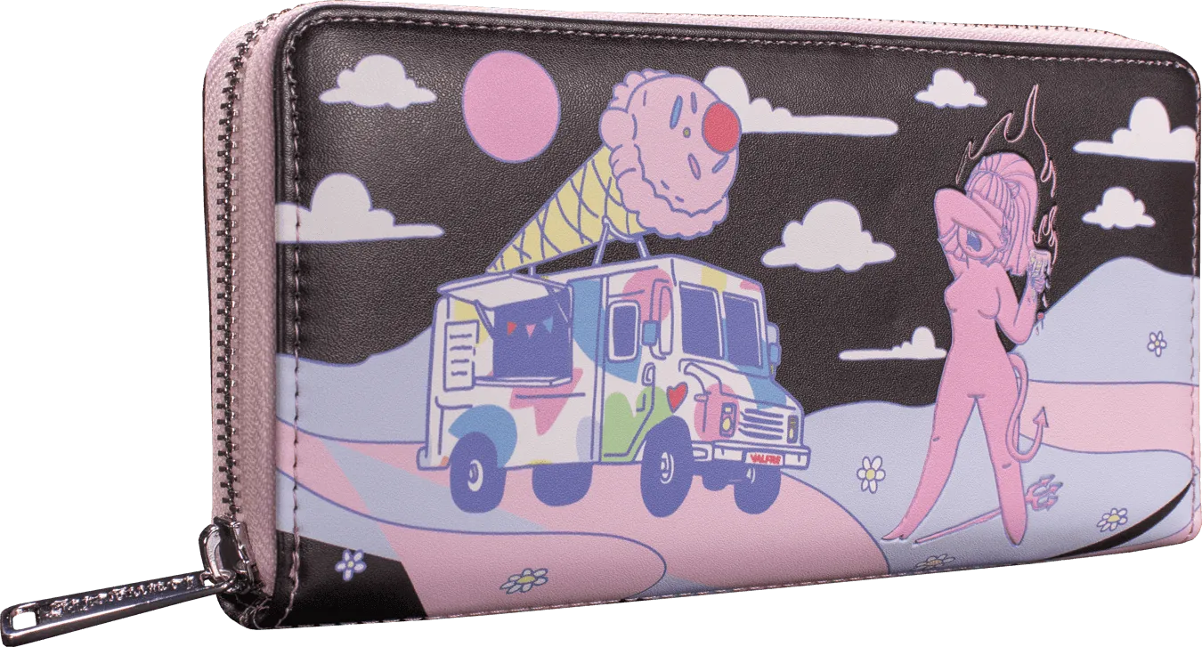 LOUVLWA0001 Valfre - Lucy Ice Cream Truck Zip Purse - Loungefly - Titan Pop Culture