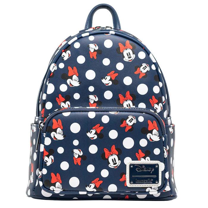 LOUWDBK1517 Disney - Minnie Mouse Polka Dots Navy Mini Backpack - Loungefly - Titan Pop Culture
