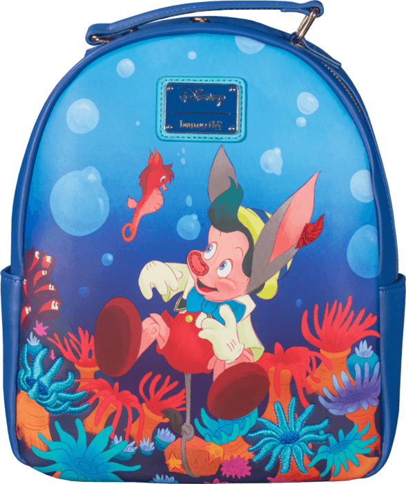 LOUWDBK2291 Pinocchio (1940) - Sea US Exclusive Mini Backpack - Loungefly - Titan Pop Culture