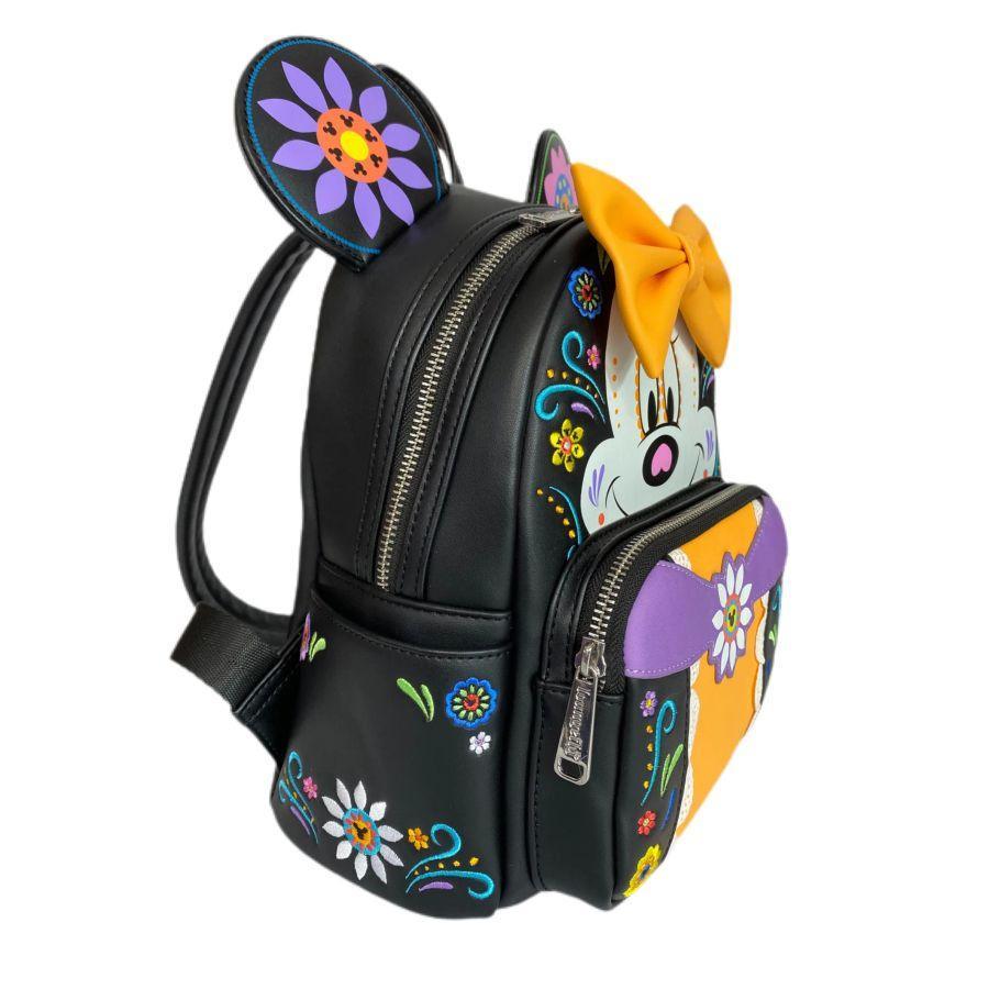 LOUWDBK2425 Disney - Minnie Mouse Sugar Skull US Exclusive Mini Backpack - Loungefly - Titan Pop Culture