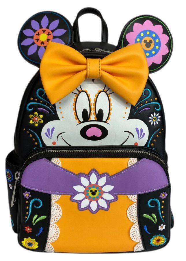 LOUWDBK2425 Disney - Minnie Mouse Sugar Skull US Exclusive Mini Backpack - Loungefly - Titan Pop Culture