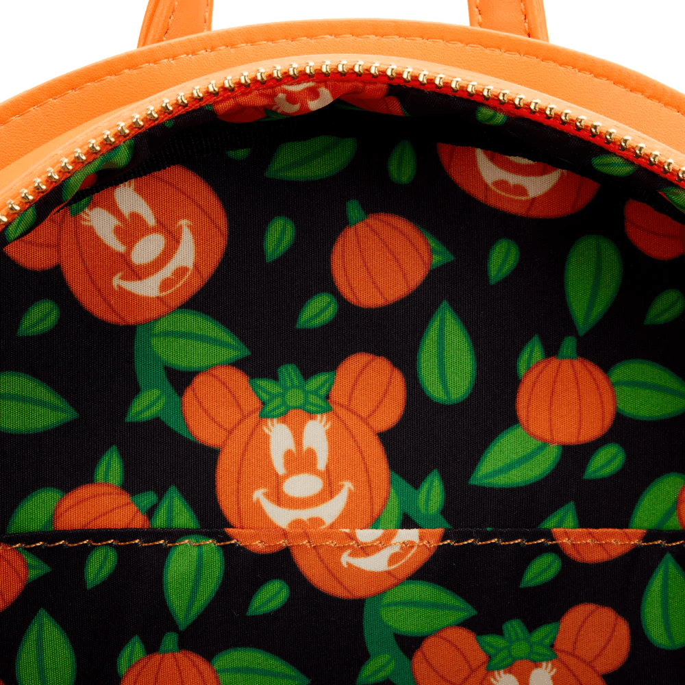 LOUWDBK2562 Disney - Minnie Mouse Pumpkin Glow Face Mini Backpack - Loungefly - Titan Pop Culture