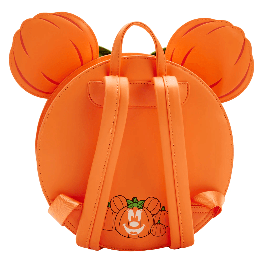 LOUWDBK2562 Disney - Minnie Mouse Pumpkin Glow Face Mini Backpack - Loungefly - Titan Pop Culture