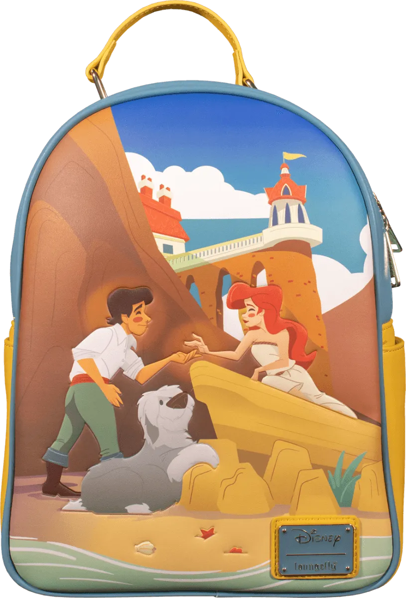 LOUWDBK2590 The Little Mermaid (1989) - Ariel & Eric Beach US Exclusive Mini Backpack [RS] - Loungefly - Titan Pop Culture