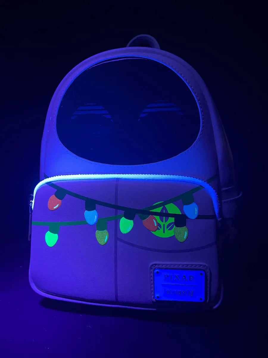 LOUWDBK2609 Wall-E - Eve Xmas Lights US Exclusive Mini Backpack [RS] - Loungefly - Titan Pop Culture