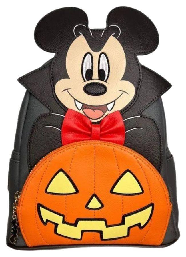LOUWDBK2648 Disney - Mickey Vampire Pumpkin US Exclusive Mini Backpack - Loungefly - Titan Pop Culture