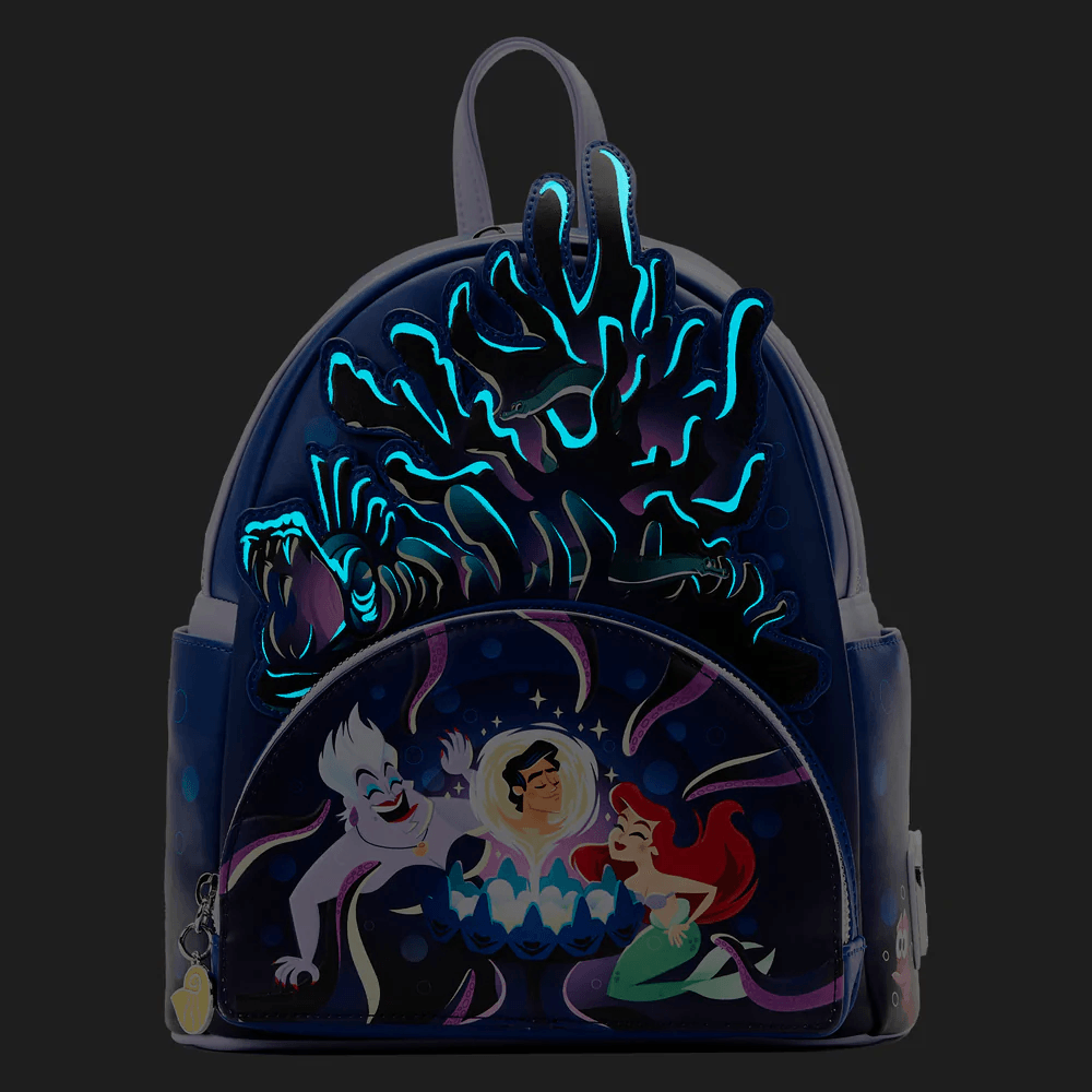 LOUWDBK2793 The Little Mermaid (1989) - Ursula Lair Glow Mini Backpack - Loungefly - Titan Pop Culture