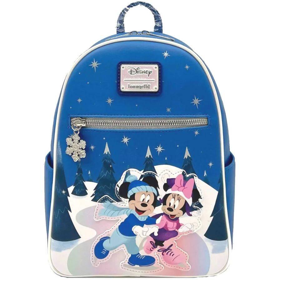 LOUWDBK2810 Disney - Mickey & Minnie Winter Scene US Exclusive Mini Backpack [RS] - Loungefly - Titan Pop Culture