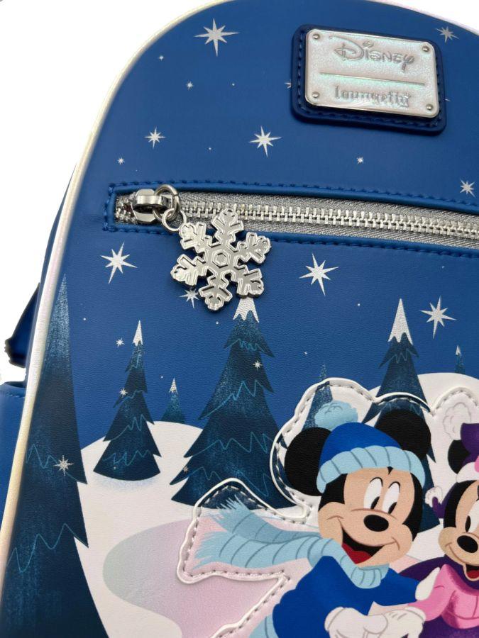 LOUWDBK2810 Disney - Mickey & Minnie Winter Scene US Exclusive Mini Backpack [RS] - Loungefly - Titan Pop Culture