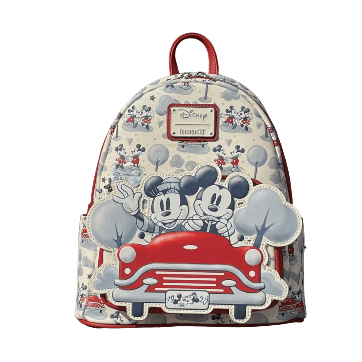 LOUWDBK2822 Disney - Mickey & Minnie Springtime Car US Exclusive Mini Backpack [RS] - Loungefly - Titan Pop Culture