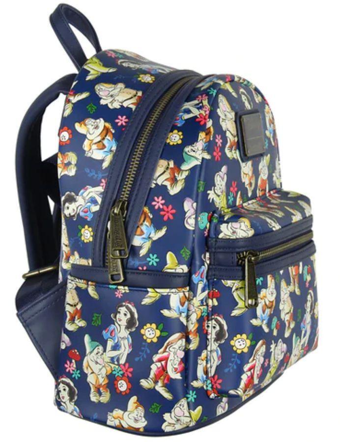 LOUWDBK2850 Snow White and the Seven Dwarfs (1937) - Seven Dwarfs Print US Exclusive Mini Backpack - Loungefly - Titan Pop Culture