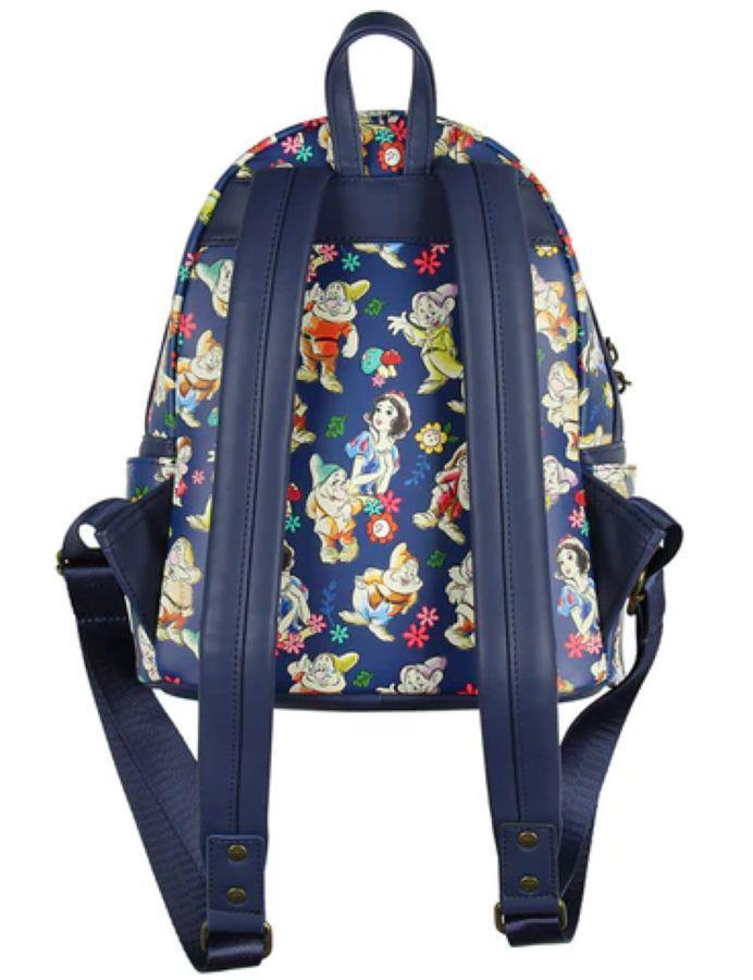 LOUWDBK2850 Snow White and the Seven Dwarfs (1937) - Seven Dwarfs Print US Exclusive Mini Backpack - Loungefly - Titan Pop Culture