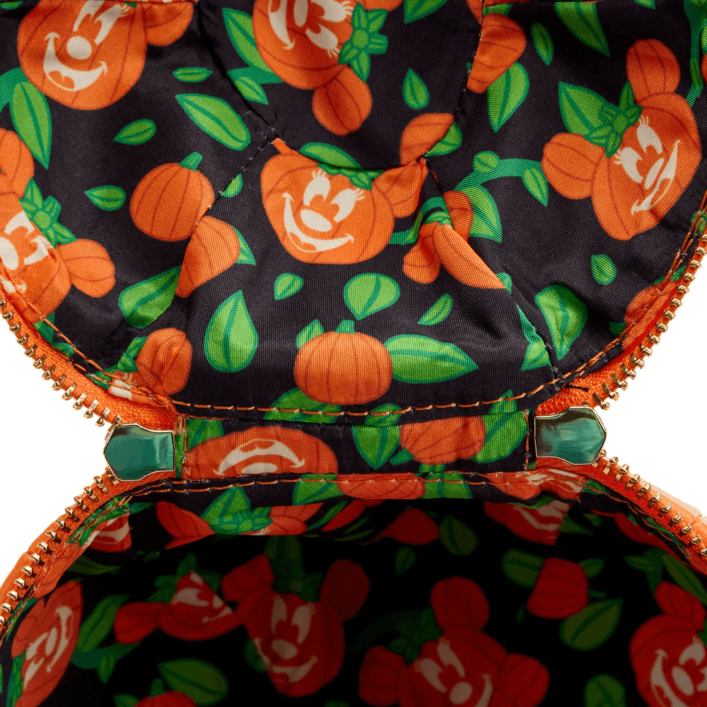 LOUWDTB2612 Disney - Minnie Mouse Pumpkin Glow Face Crossbody Bag - Loungefly - Titan Pop Culture