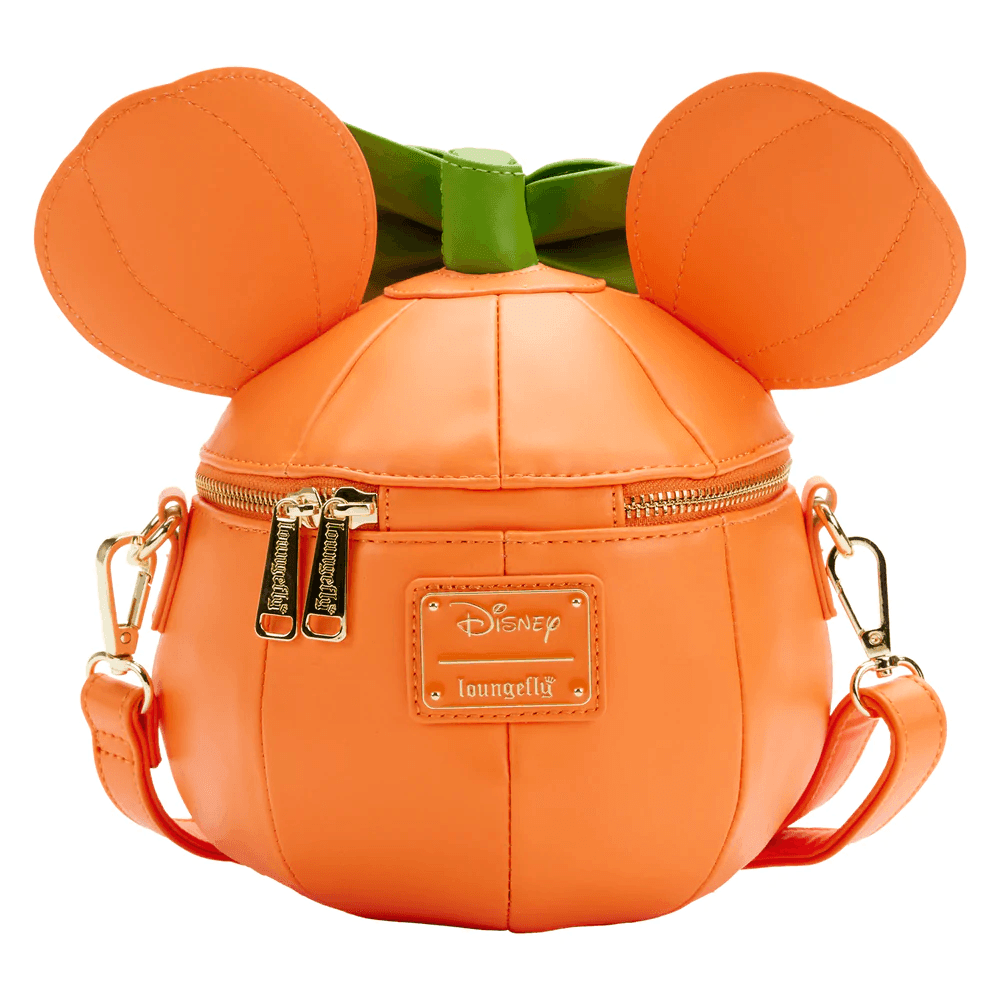 LOUWDTB2612 Disney - Minnie Mouse Pumpkin Glow Face Crossbody Bag - Loungefly - Titan Pop Culture