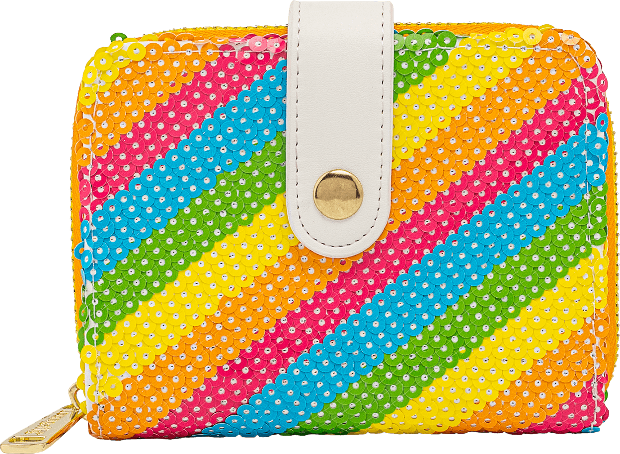 LOUWDWA1668 Mickey Mouse - Minnie Sequin Rainbow Zip Purse - Loungefly - Titan Pop Culture