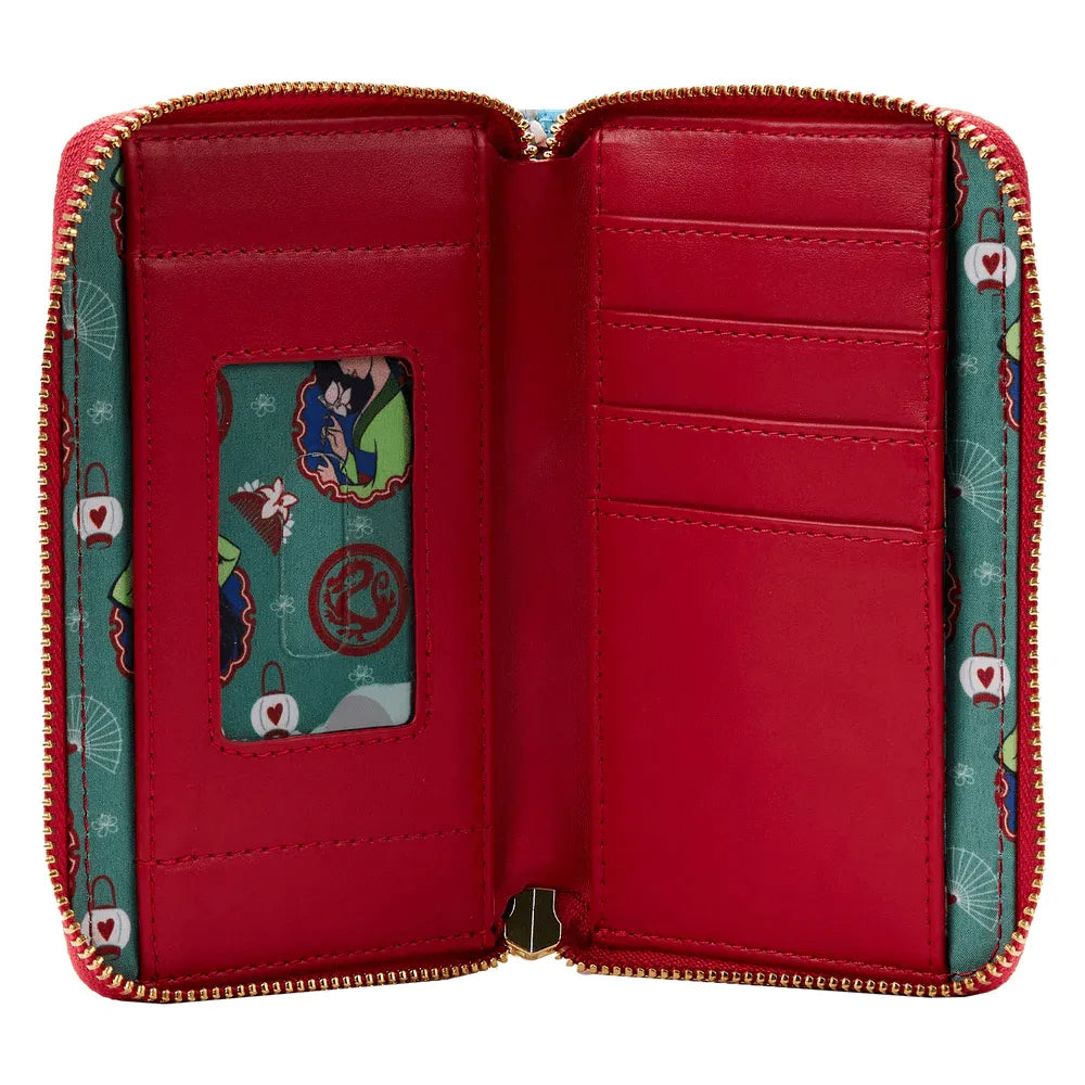 LOUWDWA2358 Mulan (1998) - Princess Scene Zip Around Purse - Loungefly - Titan Pop Culture