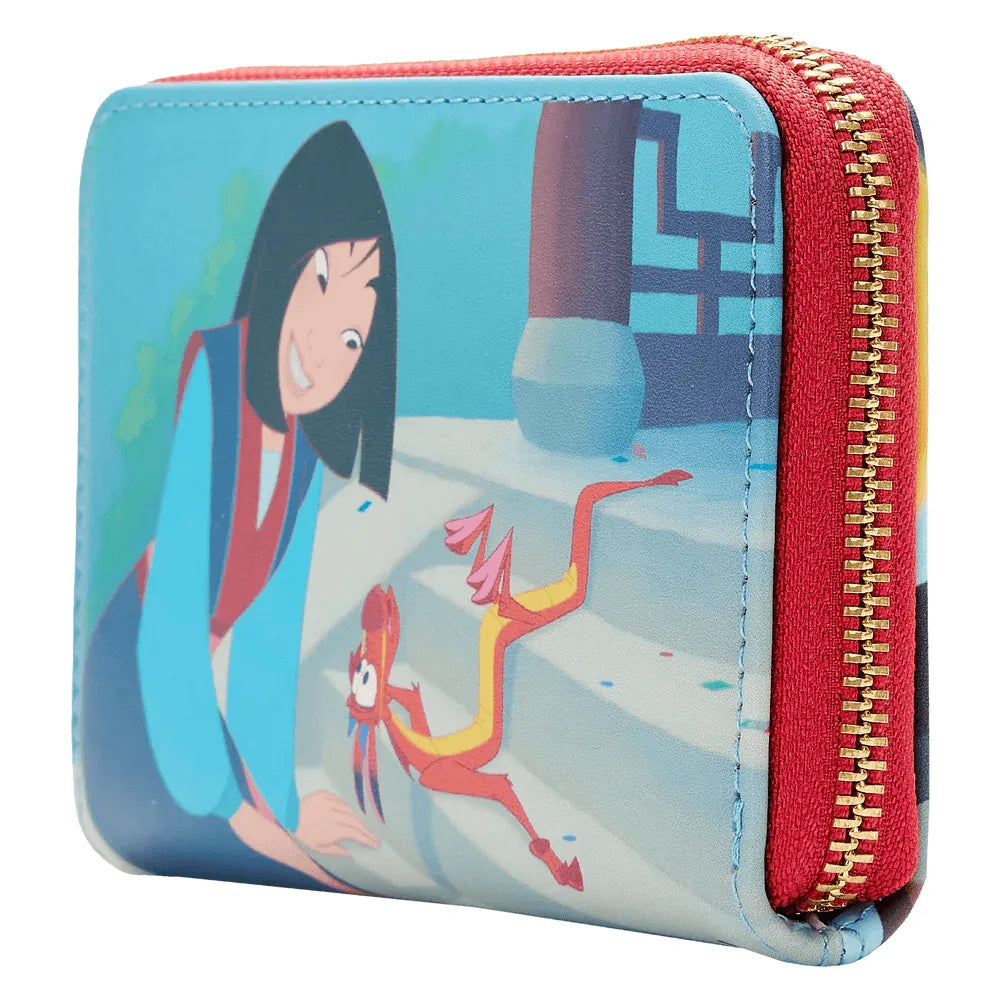 LOUWDWA2358 Mulan (1998) - Princess Scene Zip Around Purse - Loungefly - Titan Pop Culture