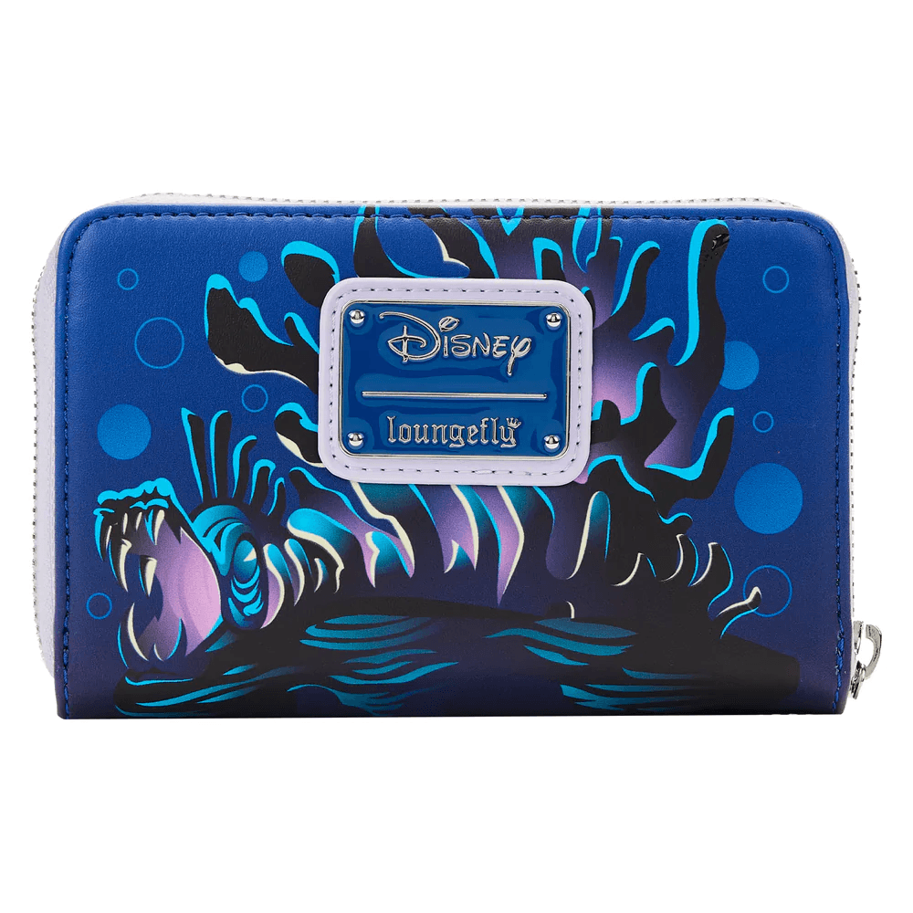 LOUWDWA2363 The Little Mermaid (1989) - Ursula Lair Glow Zip Around Purse - Loungefly - Titan Pop Culture