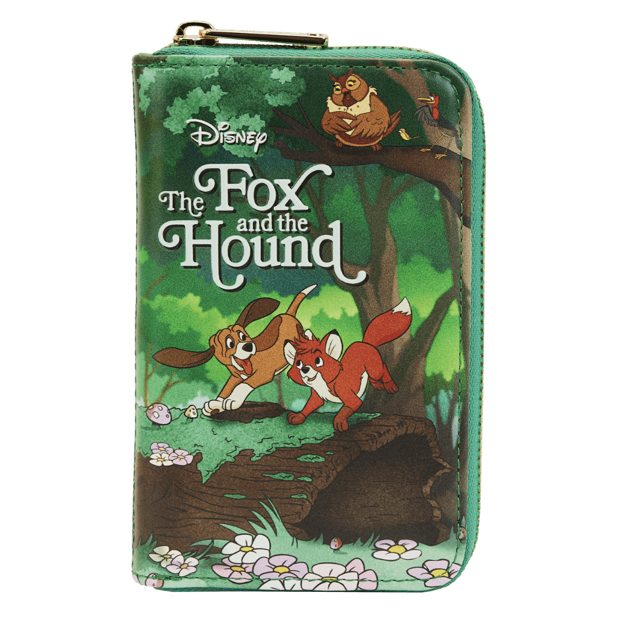 LOUWDWA2415 The Fox & the Hound - Classic Book Zip Around Purse - Loungefly - Titan Pop Culture