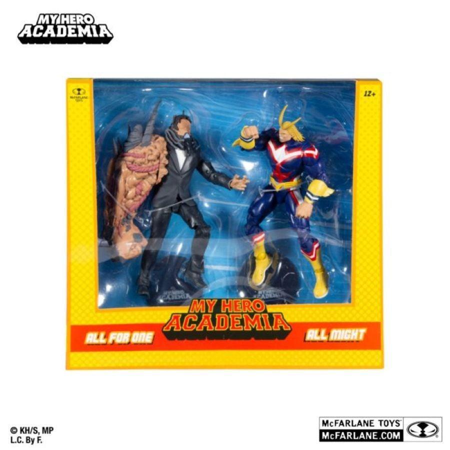 MCF10877 My Hero Academia - All Might vs All For One Action Figure 2-Pack - McFarlane Toys - Titan Pop Culture