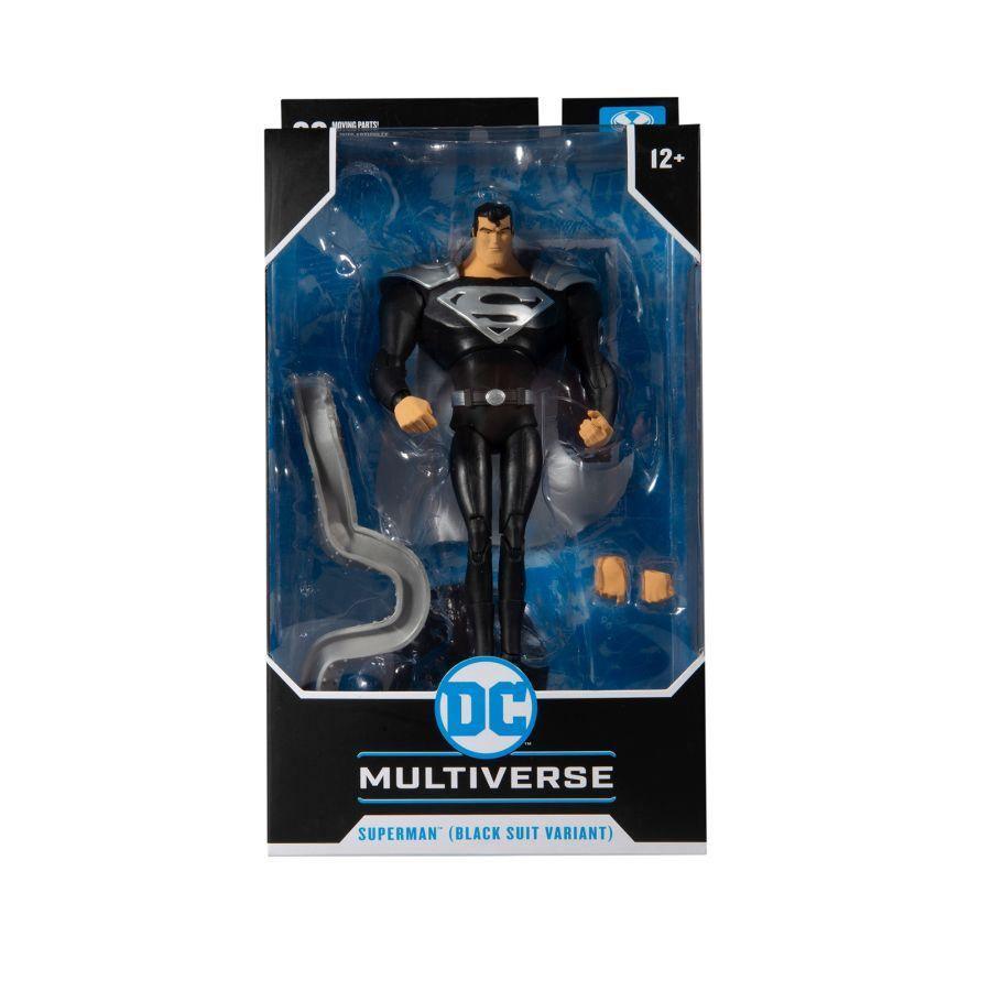 MCF15191 Superman: The Animated Series - Superman Black Suit 7" Action Figure - McFarlane Toys - Titan Pop Culture