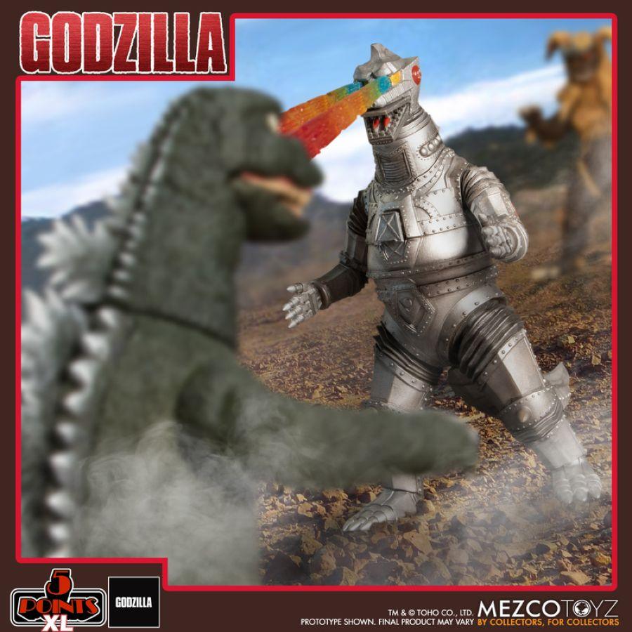 MEZ17093 Godzilla (1974) - Godzilla vs Mechagodzilla Box Set - Mezco Toyz - Titan Pop Culture