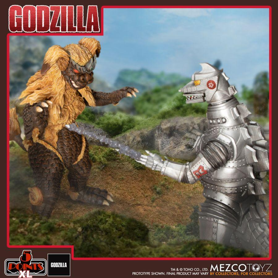 MEZ17093 Godzilla (1974) - Godzilla vs Mechagodzilla Box Set - Mezco Toyz - Titan Pop Culture