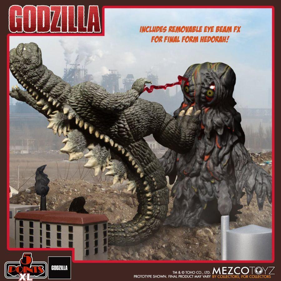 MEZ17094 Godzilla - Godzilla vs Heforah 5 Point Box Set - Mezco Toyz - Titan Pop Culture