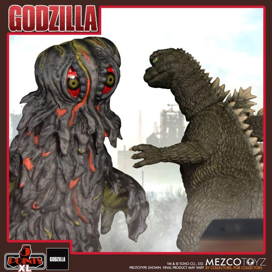 MEZ17094 Godzilla - Godzilla vs Heforah 5 Point Box Set - Mezco Toyz - Titan Pop Culture