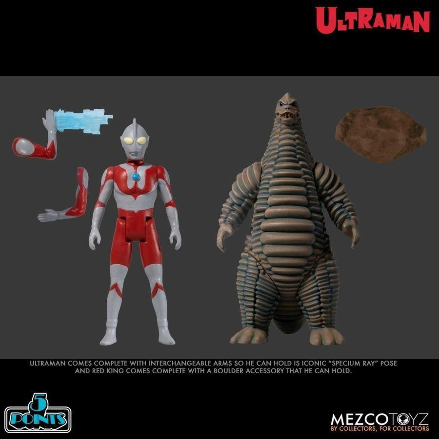 MEZ18055 Ultraman - Ultraman & Red King Boxed Set - Mezco Toyz - Titan Pop Culture