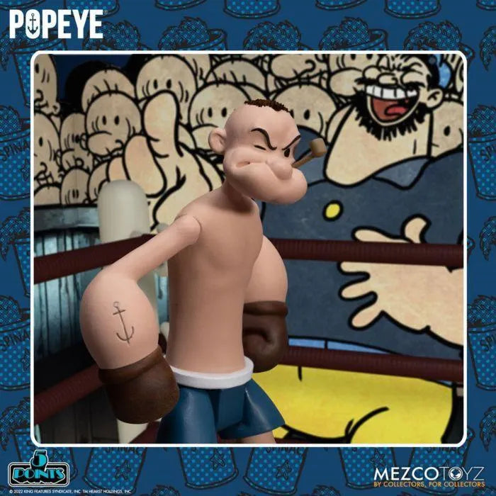 MEZ18095 Popeye - Popeye and Oxheart 5-Points Box Set - Mezco Toyz - Titan Pop Culture