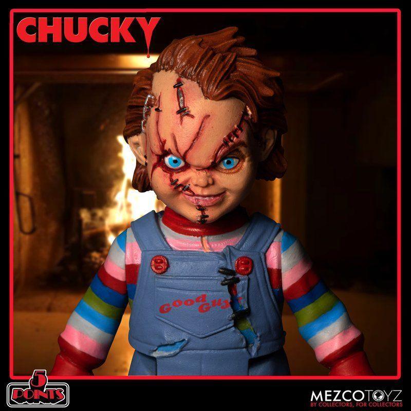 MEZ18112 Child's Play - Chucky 5 Points Deluxe Action Figure Set - Mezco Toyz - Titan Pop Culture