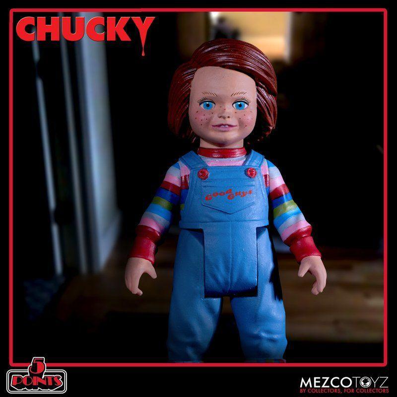 MEZ18112 Child's Play - Chucky 5 Points Deluxe Action Figure Set - Mezco Toyz - Titan Pop Culture