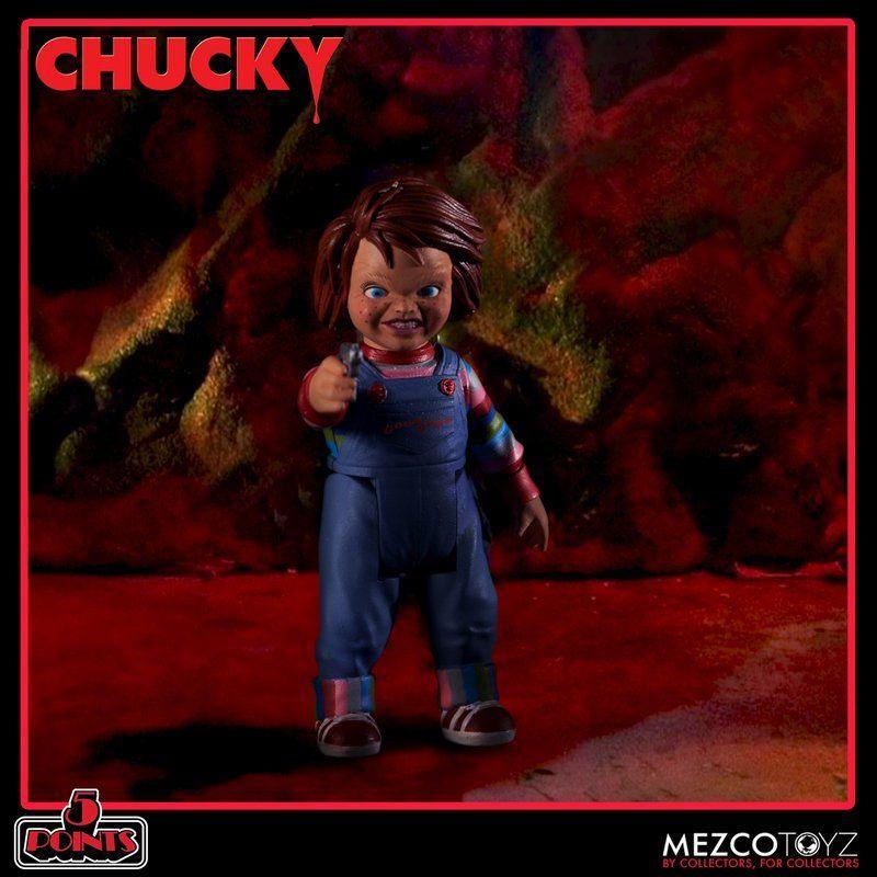 MEZ18112 Child's Play - Chucky 5 Points Deluxe Action Figure Set - Mezco Toyz - Titan Pop Culture