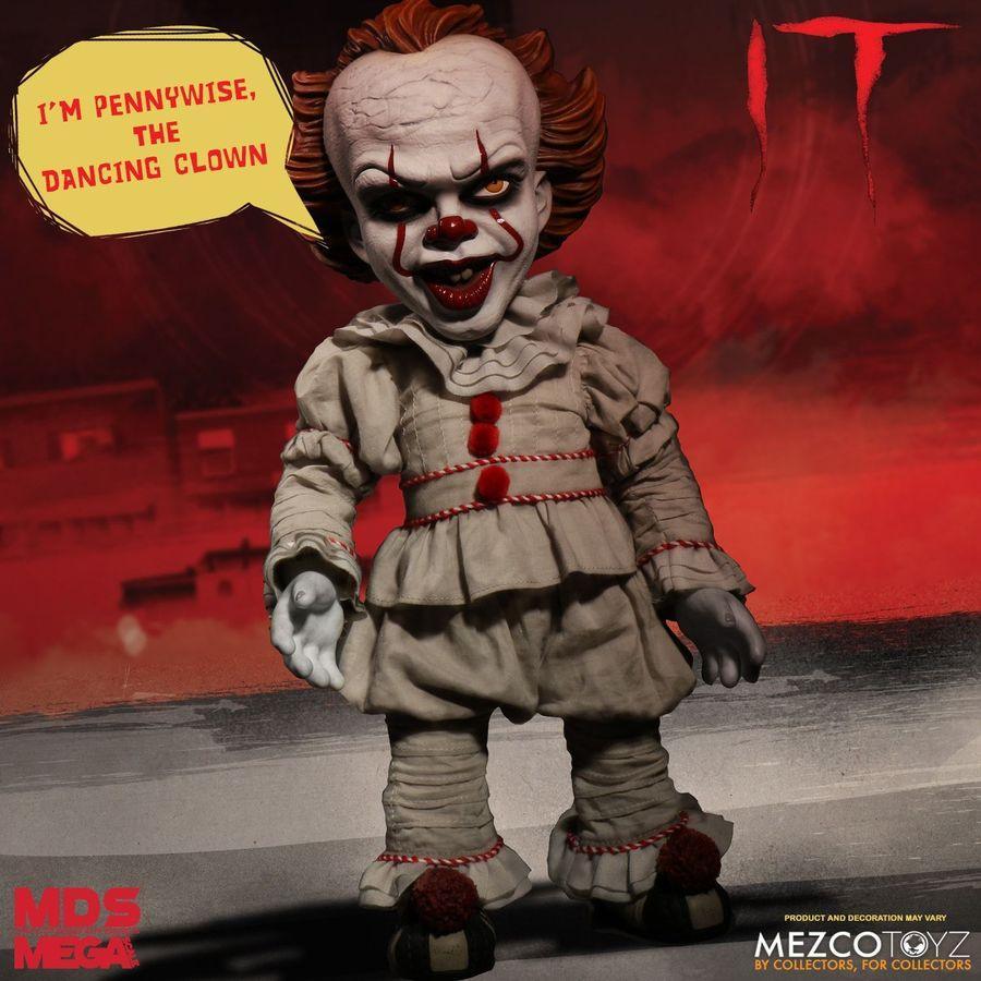 MEZ43050 It (2017) - Pennywise 15" Talking Figure - Mezco Toyz - Titan Pop Culture