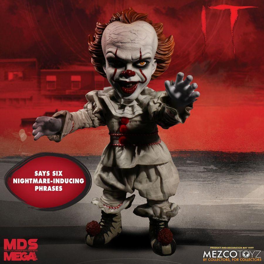 MEZ43050 It (2017) - Pennywise 15" Talking Figure - Mezco Toyz - Titan Pop Culture