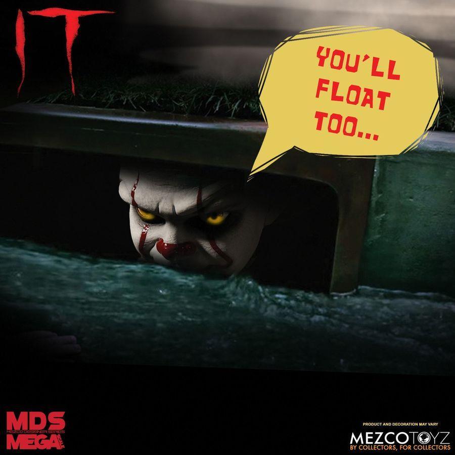 MEZ43050 It (2017) - Pennywise 15" Talking Figure - Mezco Toyz - Titan Pop Culture