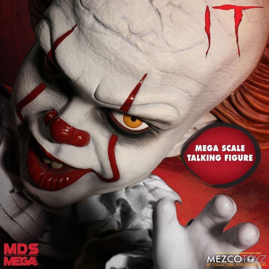 MEZ43050 It (2017) - Pennywise 15" Talking Figure - Mezco Toyz - Titan Pop Culture