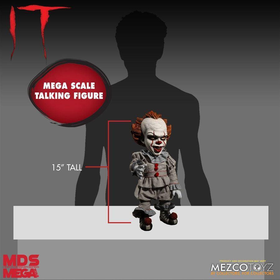 MEZ43050 It (2017) - Pennywise 15" Talking Figure - Mezco Toyz - Titan Pop Culture