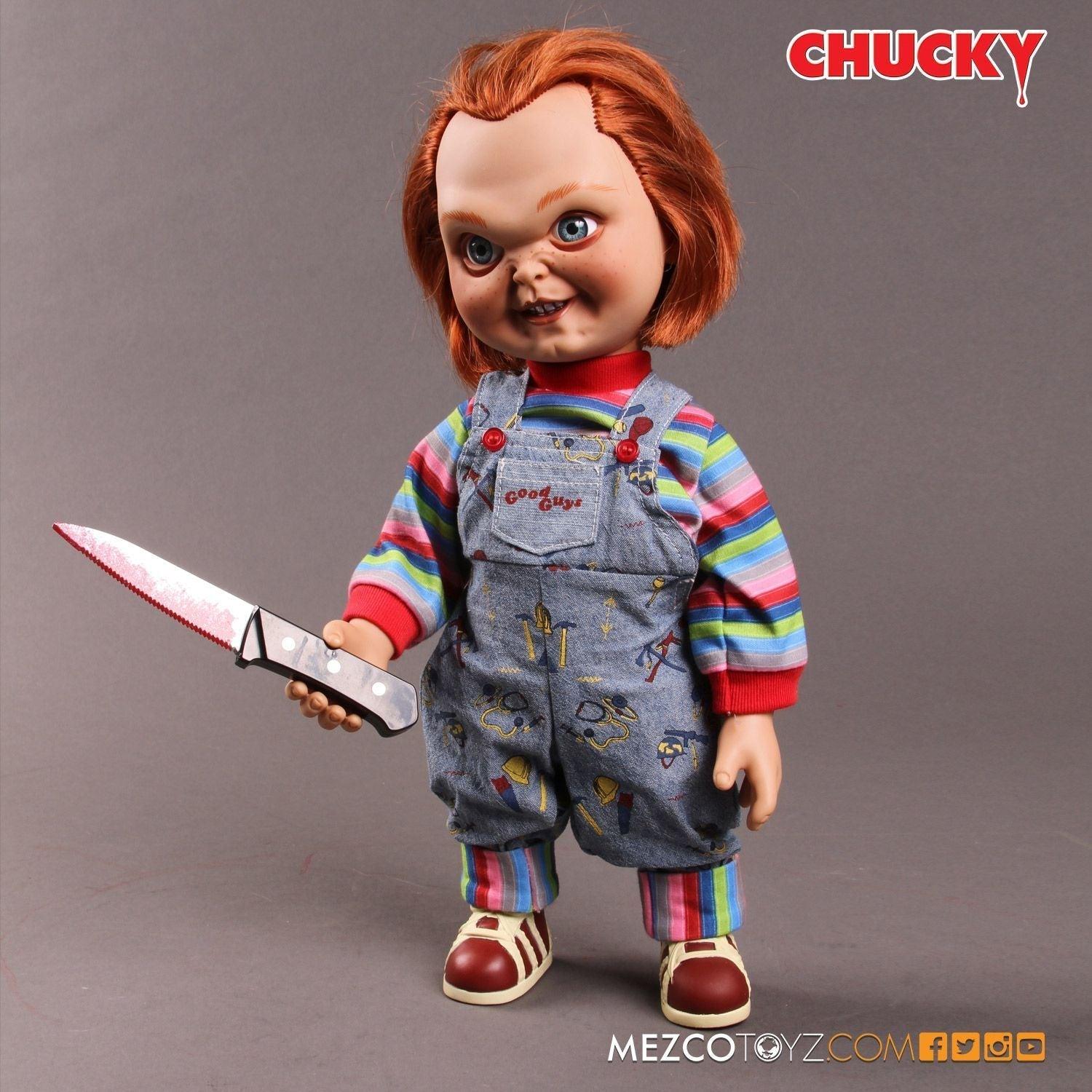 MEZ78002 Child's Play - Chucky 15" Good Guy Action Figure with Sound - Mezco Toyz - Titan Pop Culture