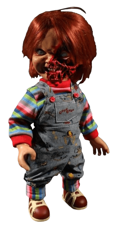 MEZ78020 Child's Play 3 - Chucky Pizza Face 15" Talking Action Figure - Mezco Toyz - Titan Pop Culture