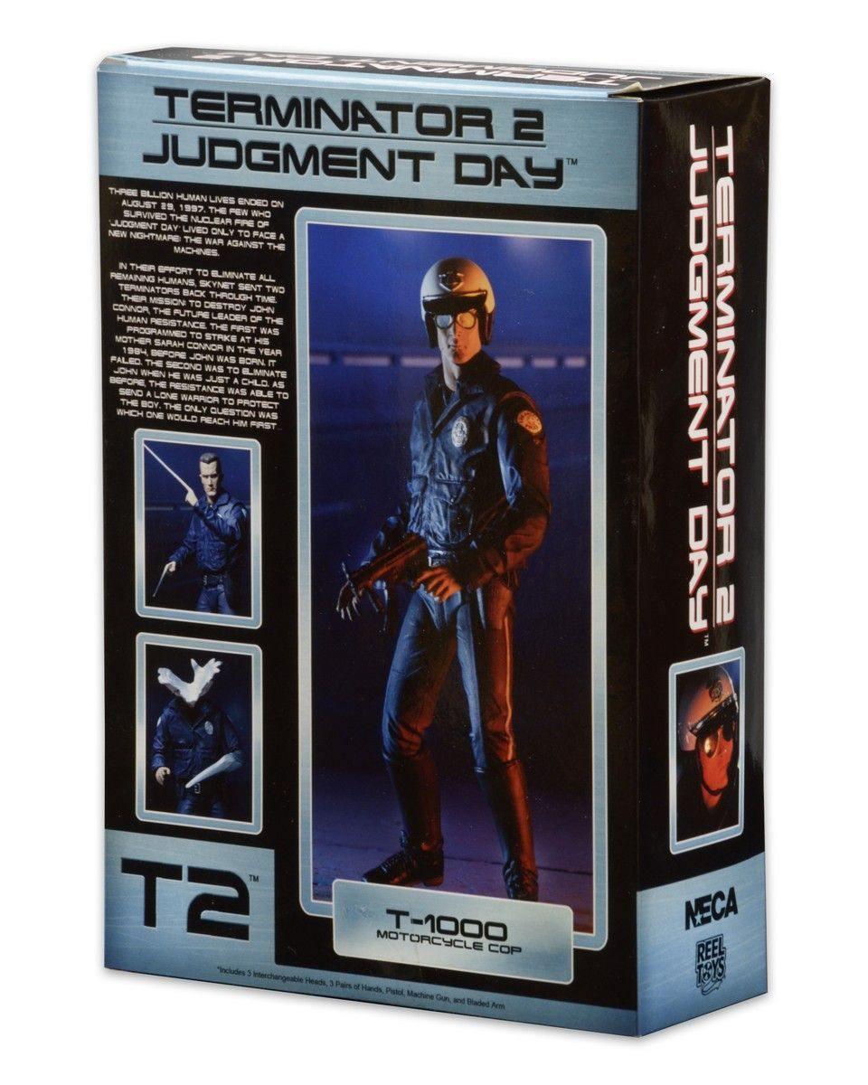NEC51914 Terminator 2: Judgement Day - T-1000 (Motorcycle Cop) 7" Action Figure - NECA - Titan Pop Culture